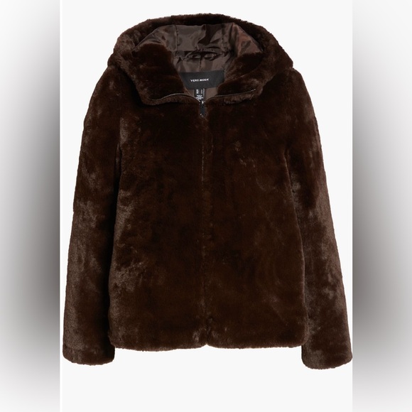 VERO MODA, Sui Hooded Faux Fur Jacket - Picture 6 of 14